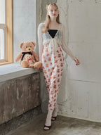 Teddy bear tulle skirt ピンク size:M model:173cm DASHA.G