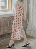 Teddy bear tulle skirt ピンク size:M model:173cm DASHA.G