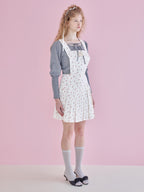 Rose pleated apron dress ホワイト size:M model:173cm Olesia