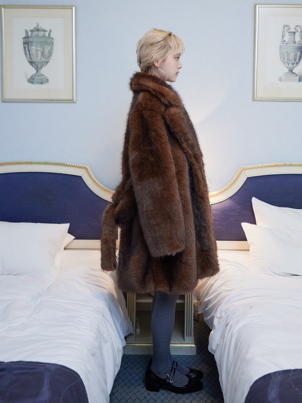 Fur coat ブラウン size:M model:163cm MINAMI