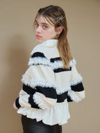 Balloon hem rugby shirt ブラック size:M model:174cm KATERYNA