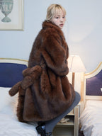 Fur coat ブラウン size:M model:163cm MINAMI