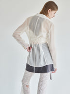 Rose mini skirt グレー size:M model:174cm LERA