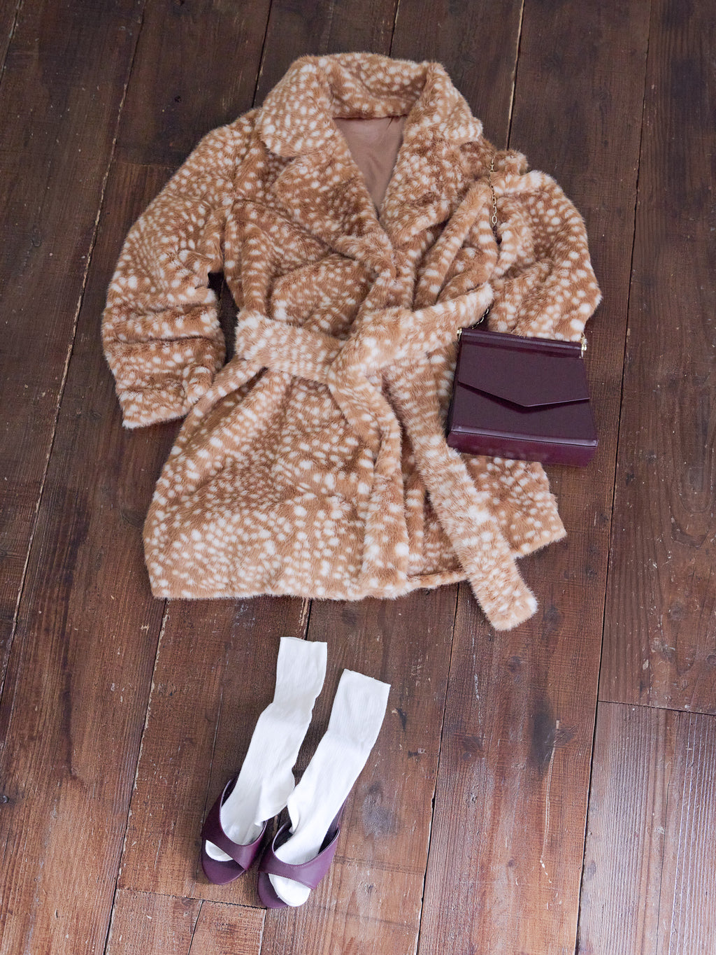 Fur coat アニマル size:M model:173cm ALINA