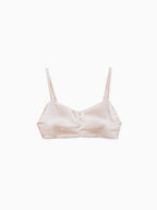 Satin bra top ピンク