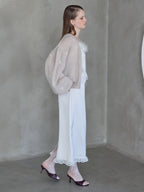 Many rose embroidery cardigan モカ size:M model:173cm ALINA