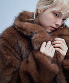 Fur coat ブラウン size:M model:163cm MINAMI