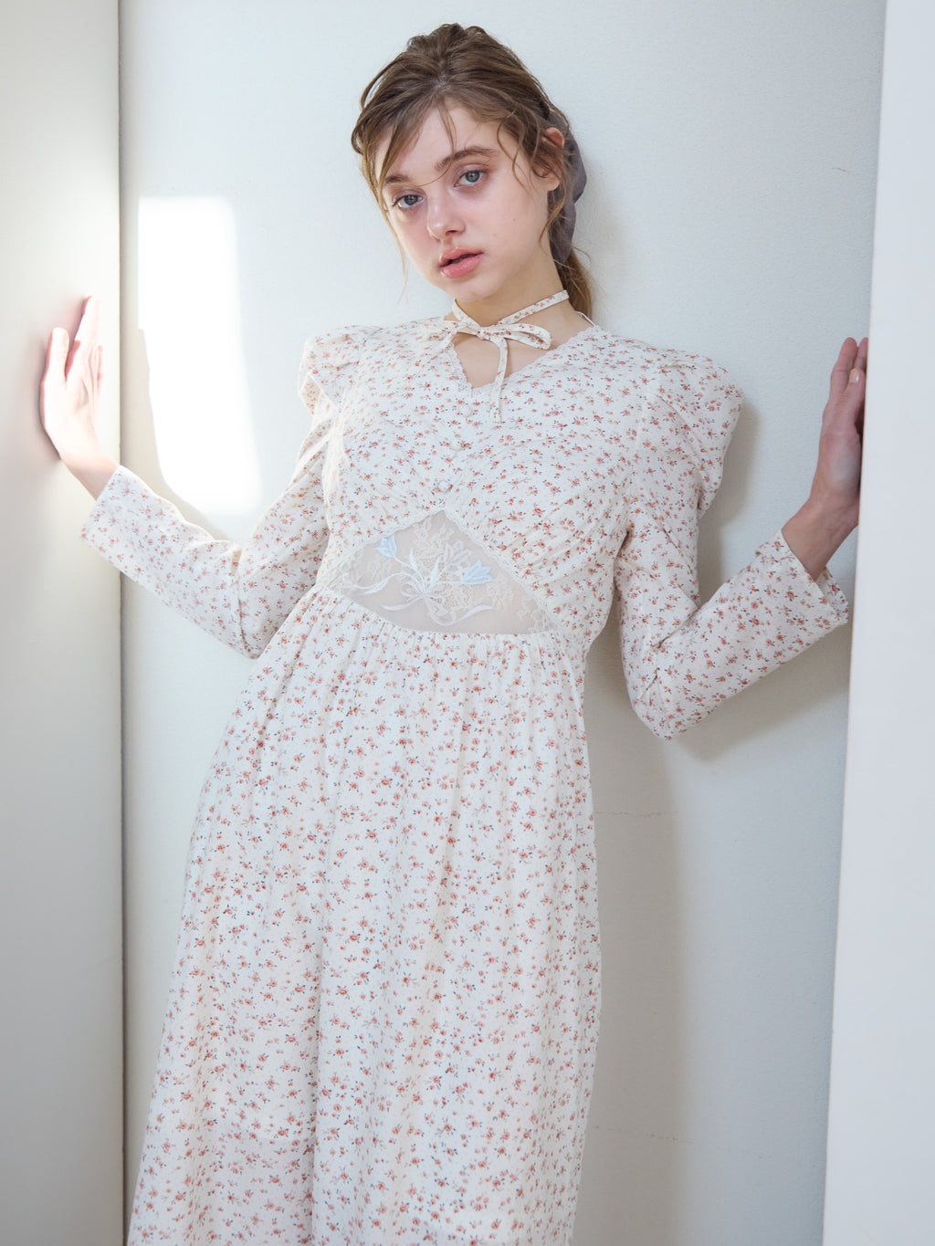 Tulip embroidered dress ホワイト size:M model:174cm KATERYNA