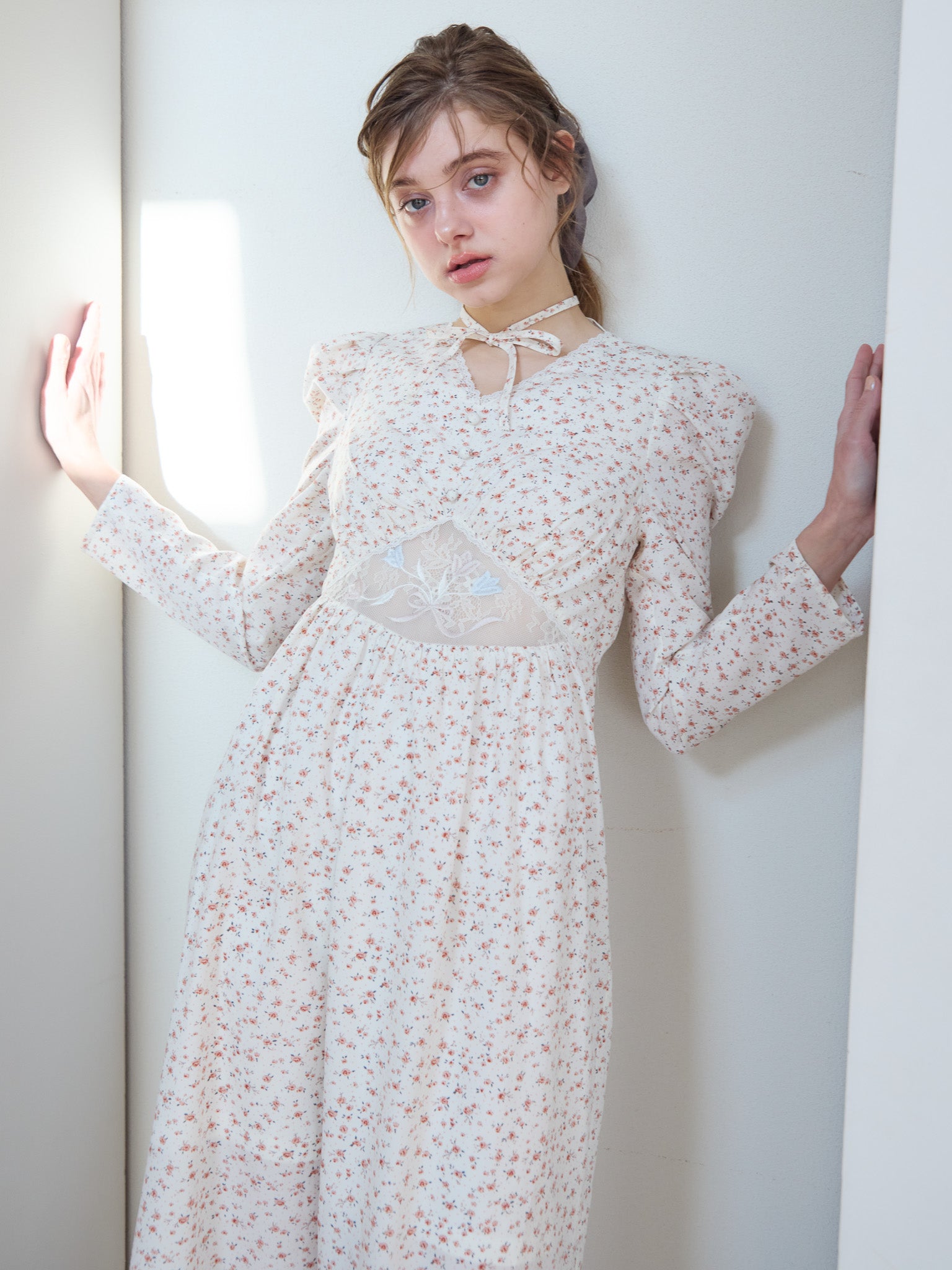 Tulip embroidered dress ホワイト size:M model:174cm KATERYNA