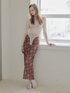 Teddy bear tulle skirt モカ size:M model:173cm DASHA.G