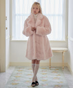 Fur coat ピンク size:M model:163cm MINAMI