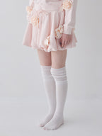 Many rose sweat balloon skirt ピンク size:M model:173cm ALINA