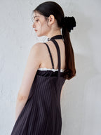 Stripe ribbon tight dress ブラック size:M model:170cm ALICE