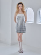Rhinestone mini dress チェック