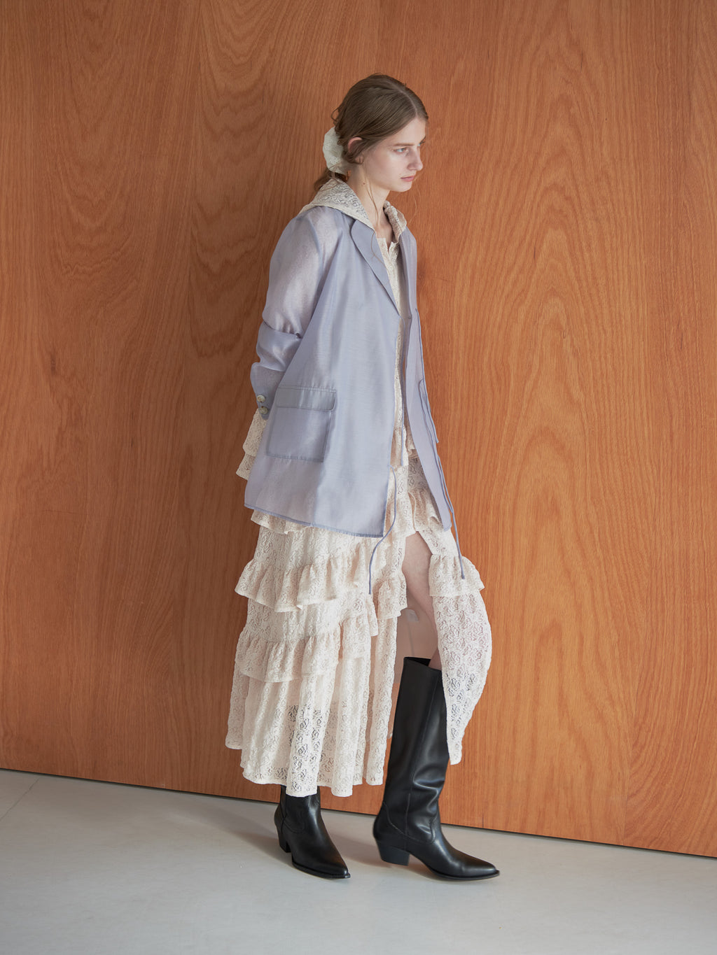 Hoodie race dress ピンク size:M model:174cm LERA