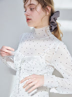Tulle print dress & bra ホワイト size:M model:174cm KATERYNA