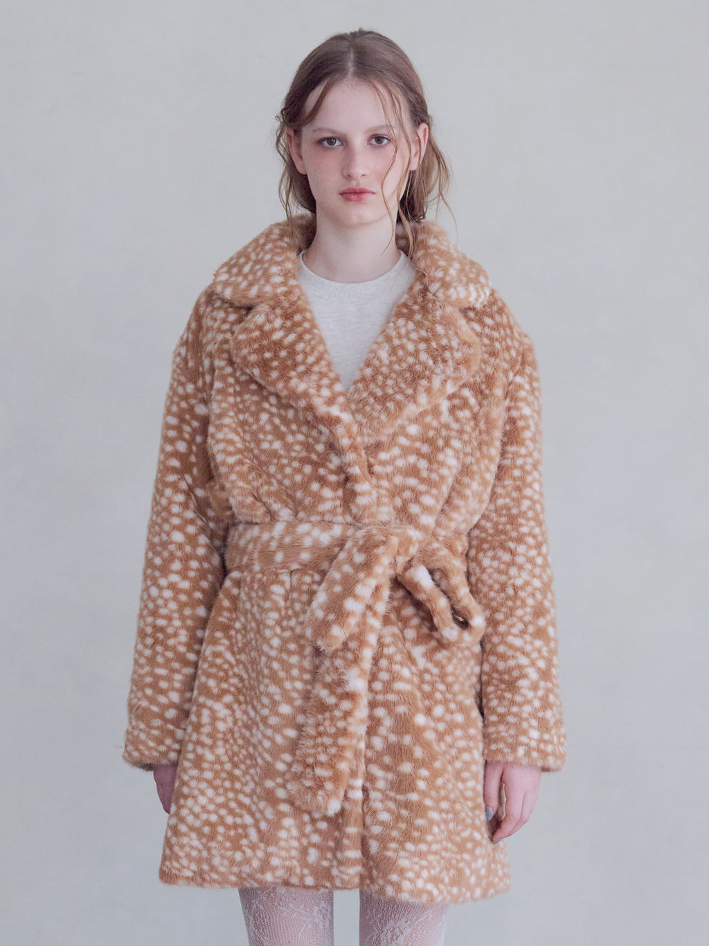 Fur coat アニマル size:M model:173cm ALINA
