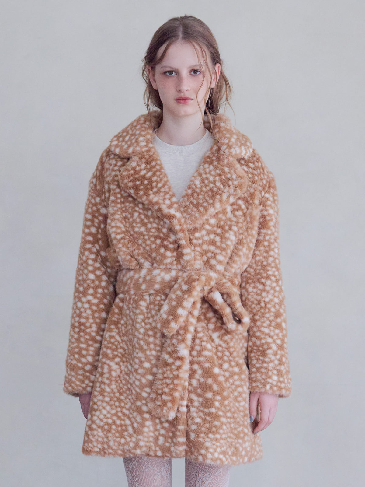 Fur coat アニマル size:M model:173cm ALINA