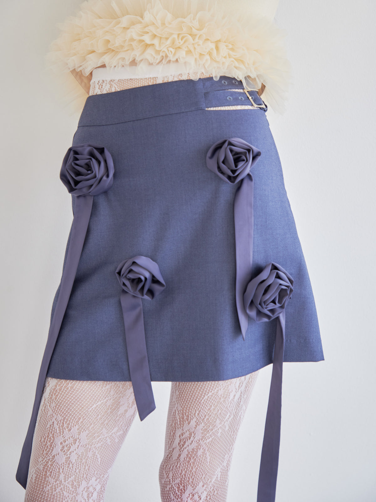 Rose mini skirt