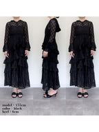 Hoodie race dress ブラック