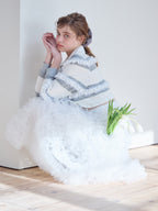 Tulle tiered volume skirt ホワイト size:M model:174cm KATERYNA