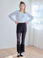 Tulip crochet cardigan サックス size:M model:174cm KATERYNA