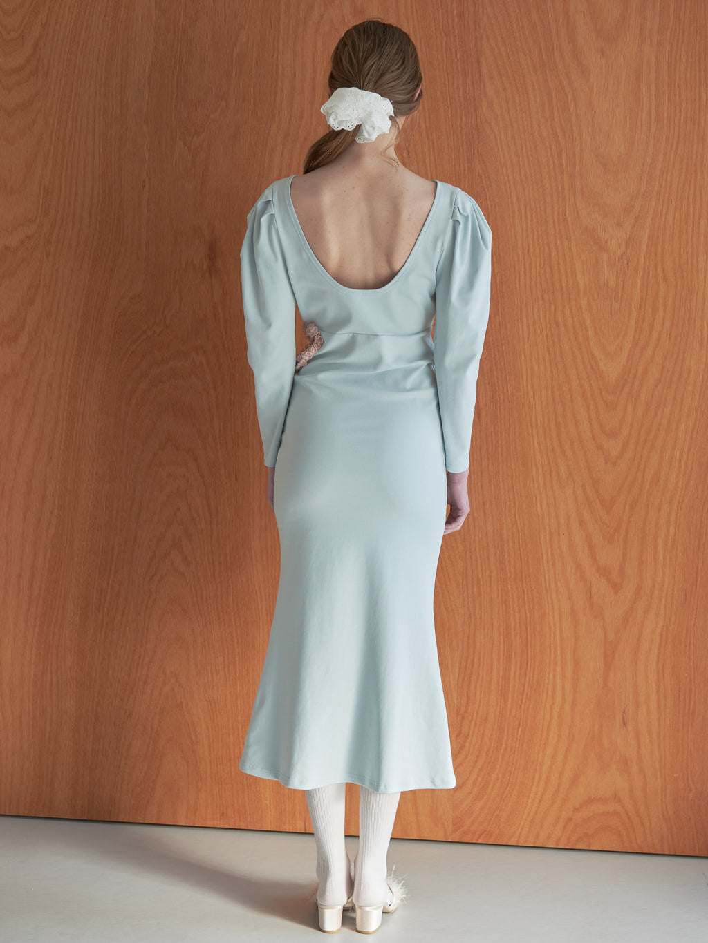 I miss you heart cut dress ミント