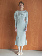 I miss you heart cut dress ミント