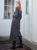 Tulip embroidered dress ブラック size:M model:174cm KATERYNA