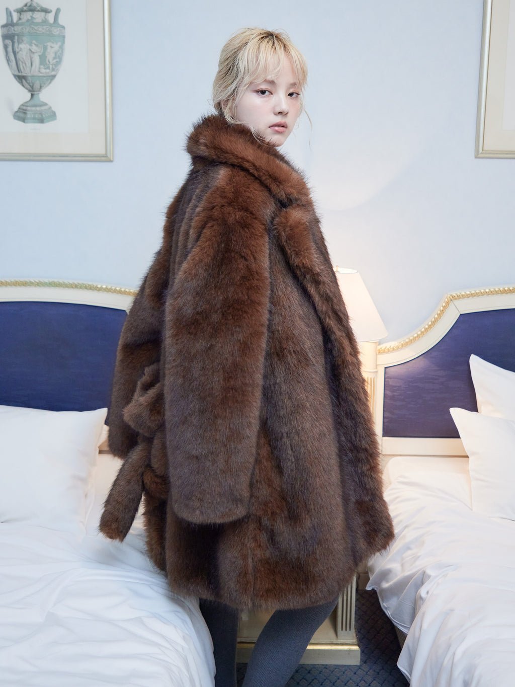 Fur coat ブラウン size:M model:163cm MINAMI
