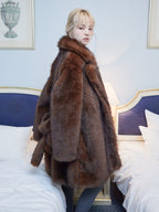 Fur coat ブラウン size:M model:163cm MINAMI