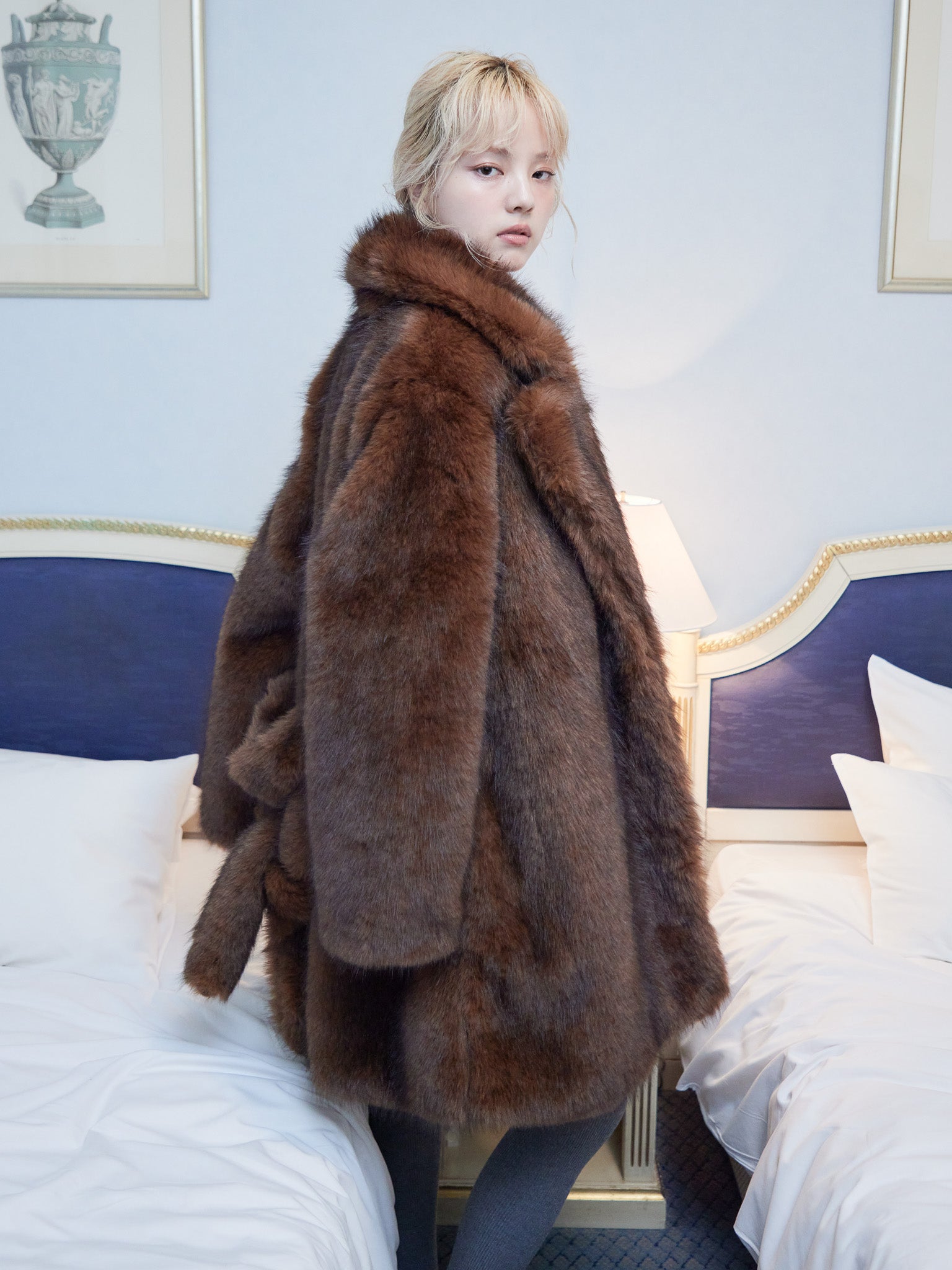 Fur coat ブラウン size:M model:163cm MINAMI