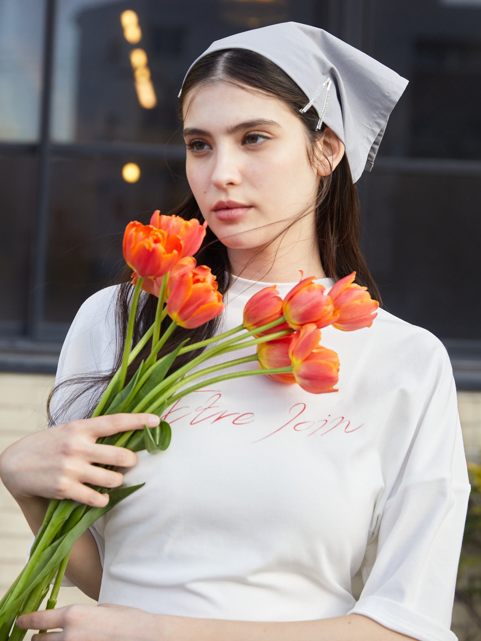 Logo T-shirt dress ホワイト size:M model:172cm GINEVRA