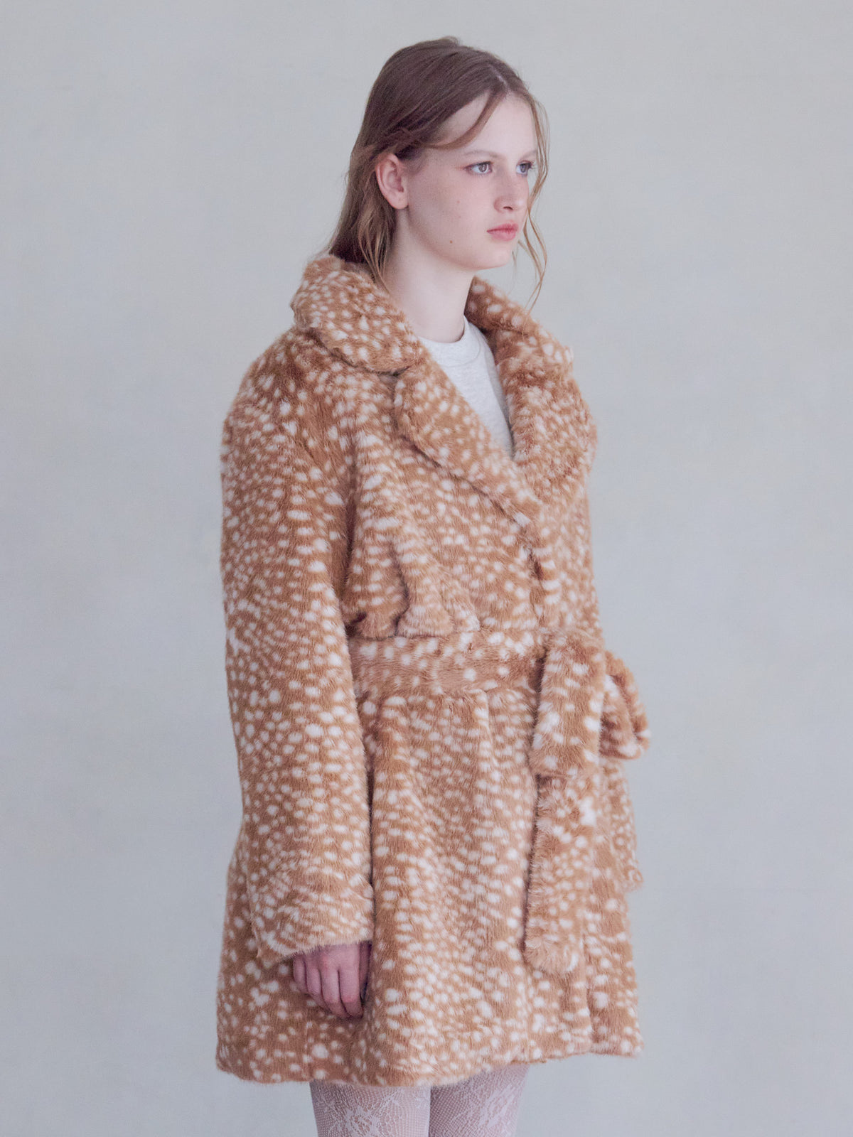 Fur coat アニマル size:M model:173cm ALINA