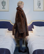 Fur coat ブラウン size:M model:163cm MINAMI