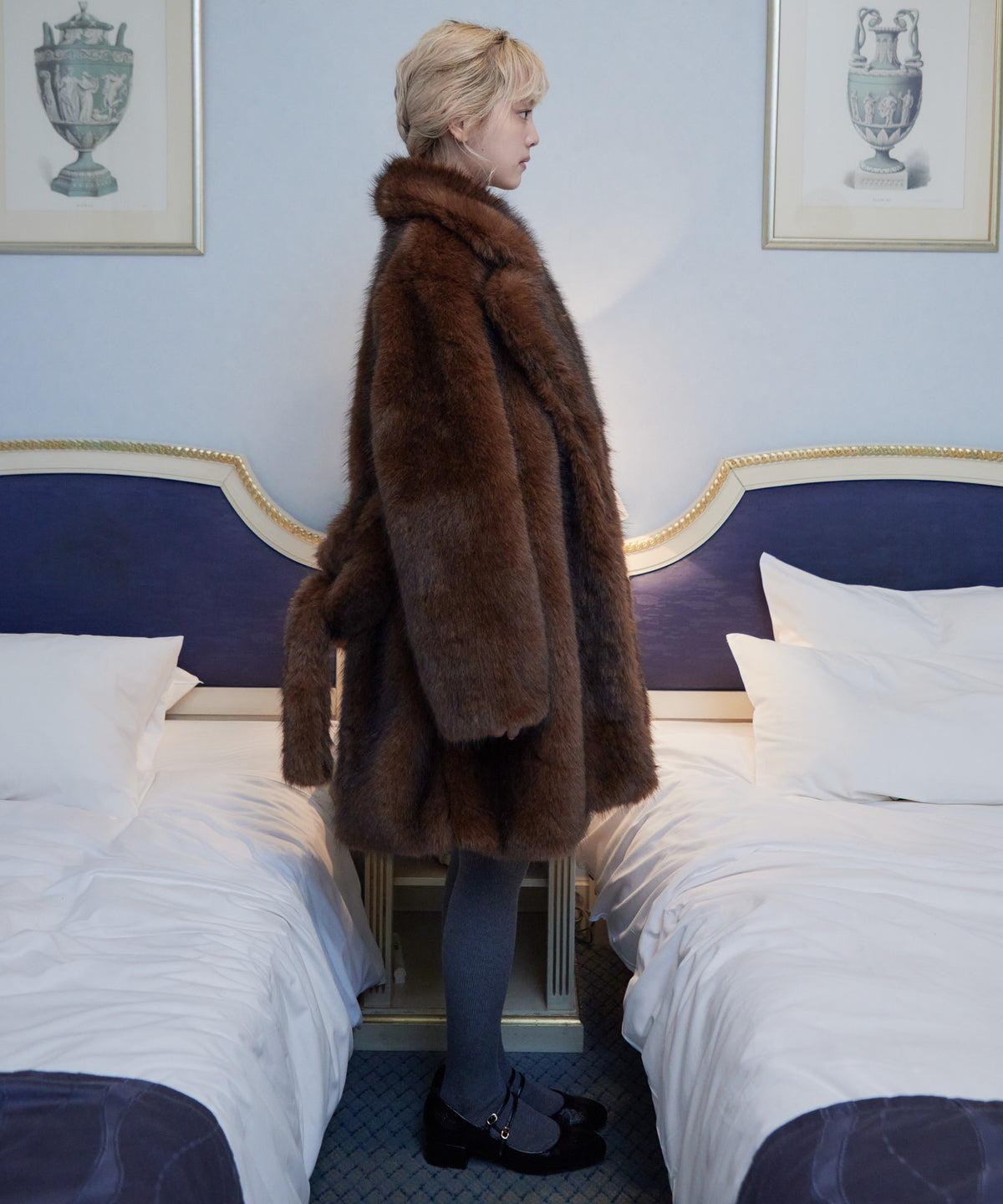 Fur coat ブラウン size:M model:163cm MINAMI