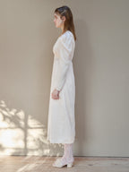 Tulip embroidered dress ピンクベージュ size:M model:174cm KATERYNA