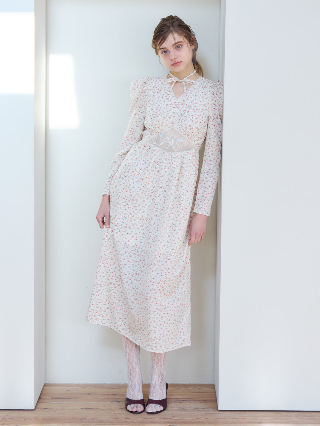 Tulip embroidered dress ホワイト size:M model:174cm KATERYNA