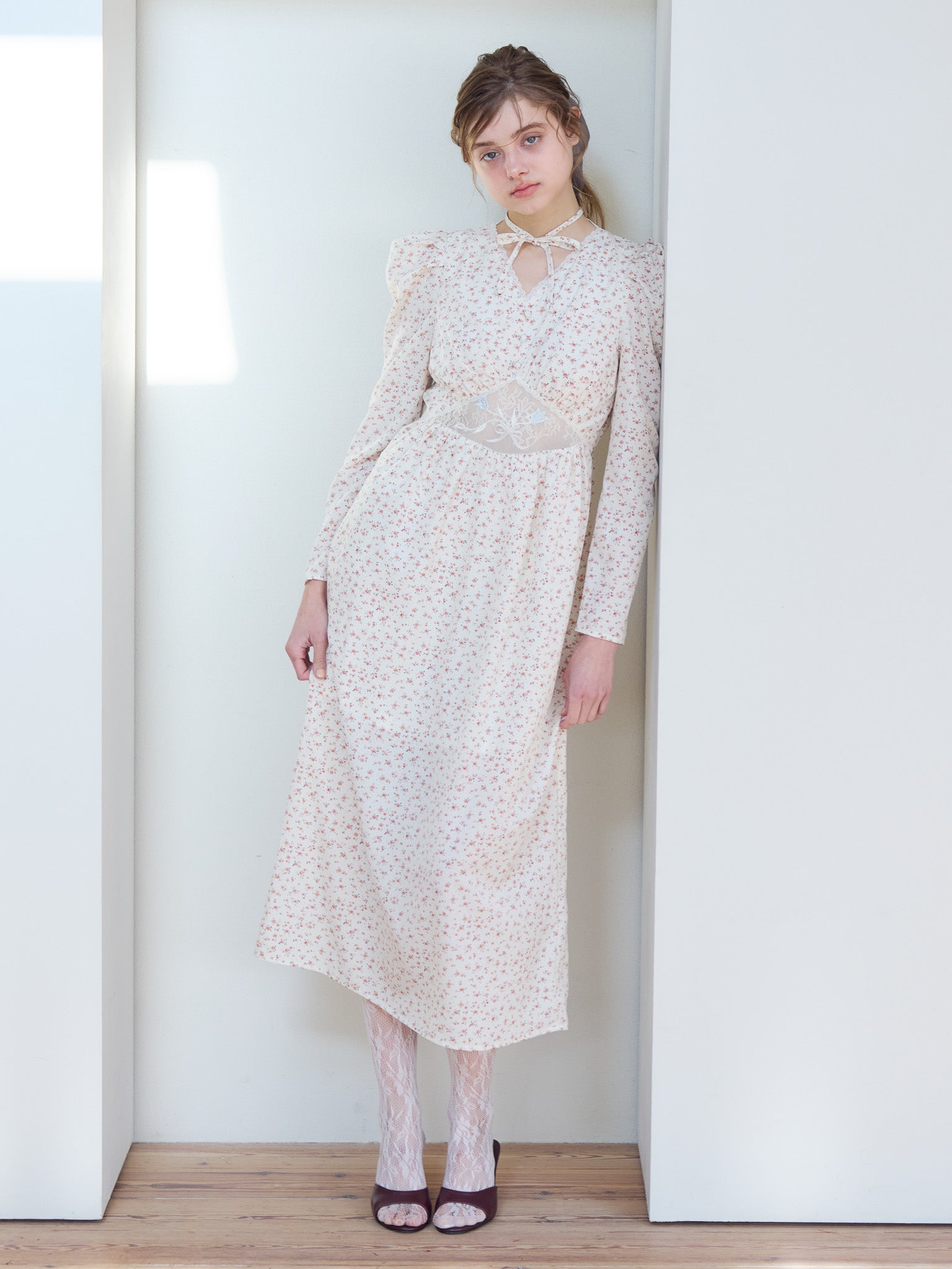 Tulip embroidered dress ホワイト size:M model:174cm KATERYNA