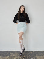 Logo T-shirt dress ブラック size:M model:172cm GINEVRA