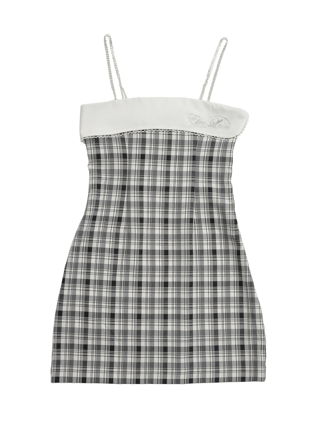 Rhinestone mini dress チェック