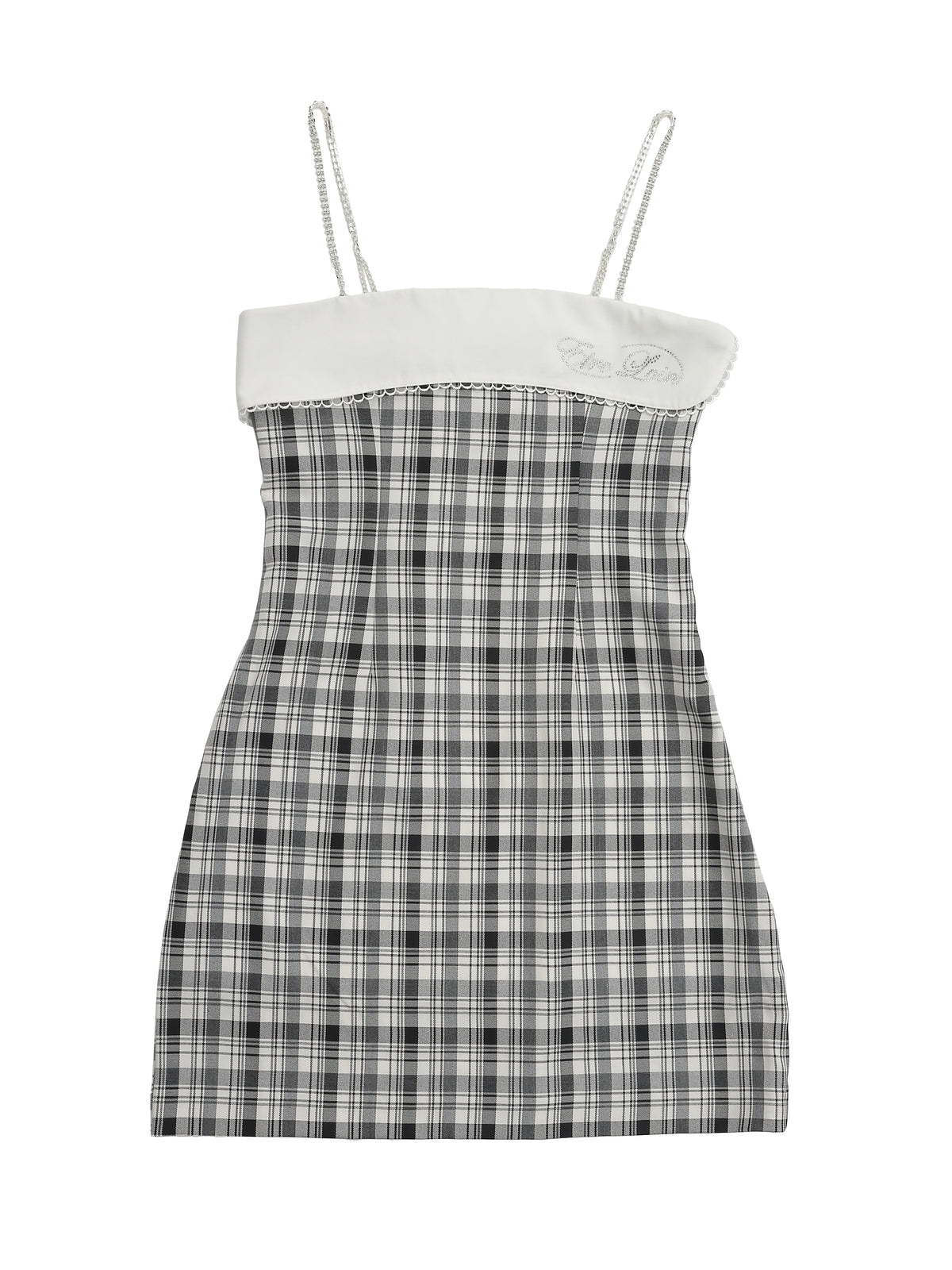 Rhinestone mini dress チェック