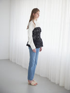 Tulle bare top & shirt set ブラック size:M model:174cm LERA