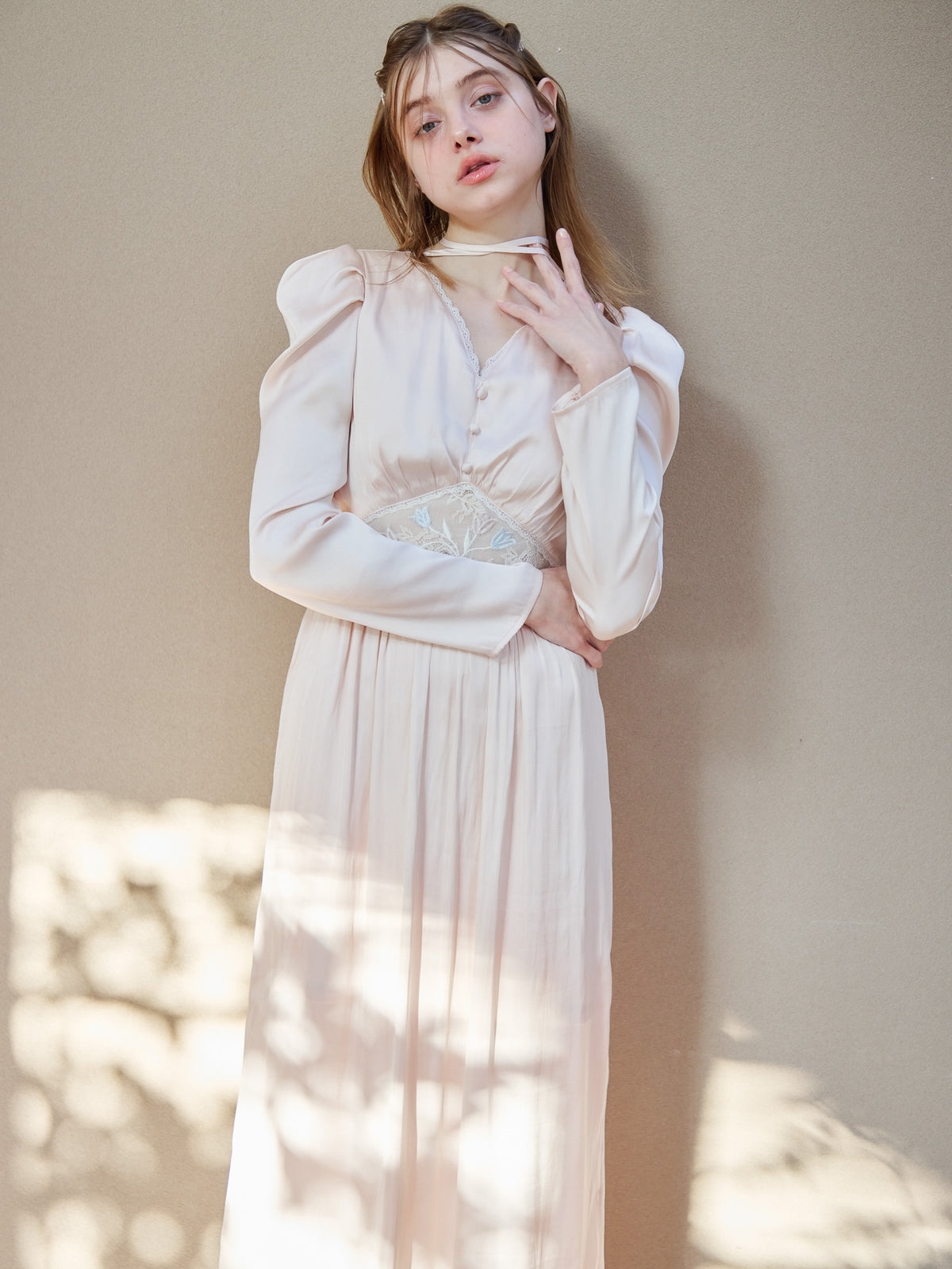 Tulip embroidered dress