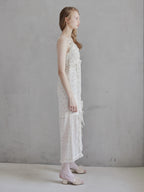 Frill slit cami dress ホワイト size:M model:173cm DASHA.G