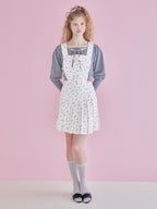 Rose pleated apron dress ホワイト size:M model:173cm Olesia