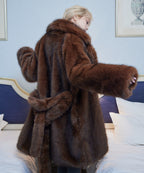 Fur coat ブラウン size:M model:163cm MINAMI