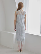 Rose tulle dress ミント size:M model:175cm MARTA