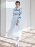 Tulle tiered volume skirt ホワイト size:M model:174cm KATERYNA