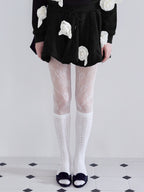 Many rose sweat balloon skirt ブラック size:M model:173cm ALINA